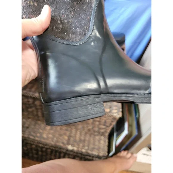 UGG‎ Women's Stefana Waterproof Rubber Boot Black Size 6 Tall - Picture 12 of 16